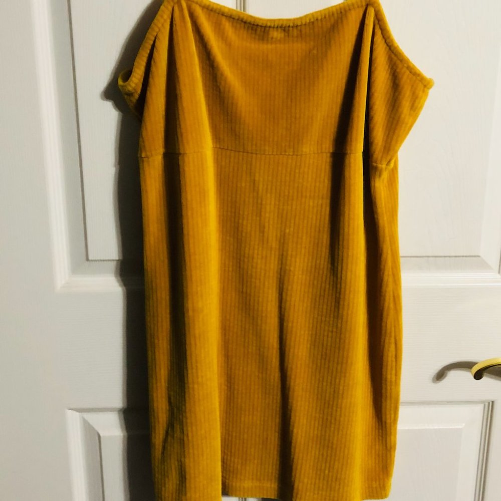 Mustard Mini Dress
